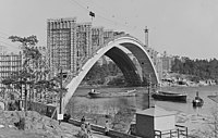 Le pont en 1933. Photo : Bertil Norberg