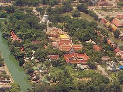 View of the temple from above in 2001