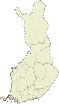 Lage von Åländer Schären in Finnland