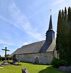 The church in Avernes-Saint-Gourgon