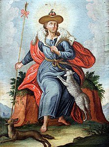 Christ as the Good Shepherd, unknown artist from Lower Bavaria, 1750