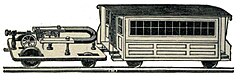 1850 electric train designed by Thomas Hall