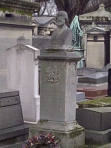 Buste de Paul Barroilhet par J.P. Danian (cimetière de Monmartre)