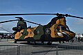 Kara havacılık birliklerinde kullanılan CH-47 Chinook nakliye helikopteri