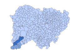 Location in Salamanca