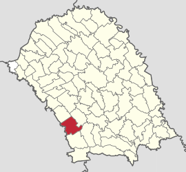 Location in Botoșani County