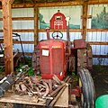 Classic tractor at the Hubert Memorial Park