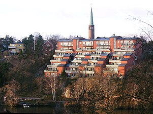 Essinge Strand, terrasshus Stora Essingen, 1995