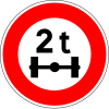 Axle weight limit