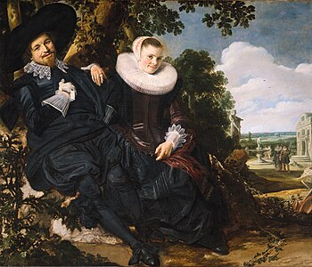 Marriage Portrait of Isaac Massa and Beatrix van der Laen, by Frans Hals