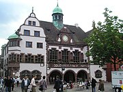 Una veduta del Neues Rathaus, il Municipio Nuovo, del 1896-1900