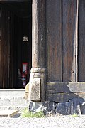 Garmo Stave Church detail. Note how the sills lap and the post fits around the sills. The post is the stave from which these buildings are named.