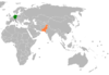 Location map for Germany and Pakistan.