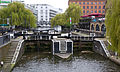 Image 32Camden Lock or Hampstead Road Lock in Camden Town, north London is the only twin lock on the Regents Canal.