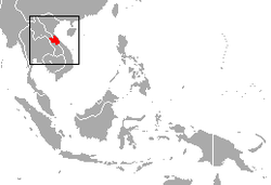 Distribución de T. hatinhensis y T. ebenus