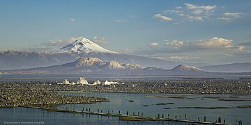 Tenochtitlan and the Popocatépetl