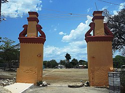 Entrance Hacienda Hunxectamán, Yucatán.