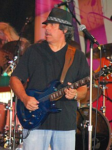 Aguilar performing with Jefferson Starship in 2010