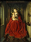 Jan van Eyck's Lucca Madonna, as Throne of Wisdom, 1430