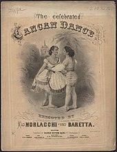 M'lls. Morlacci and Baretta dancing the can-can Dance