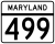 Maryland Route 499 marker