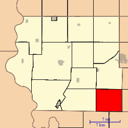 Location in Fremont County