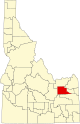 State map highlighting Jefferson County