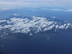 Marinduque island from air