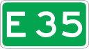 European route E 35 shield}}