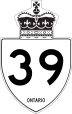 Highway 39 marker