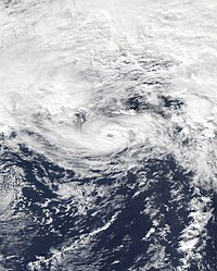 Hurricane Pablo over the Eastern North Atlantic Ocean on October 27, 2019.