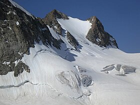 Vue du pic de la Grave et du glacier de la Girose