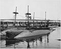 USS Plunger moored beside the USS Shark in 1902