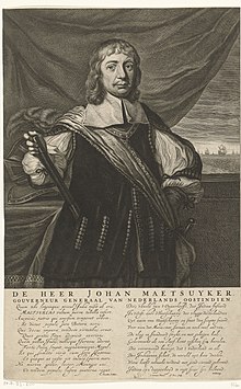 Joan Maetsuycker, Governor-General of the Dutch East Indies. Painting by Jacob Jansz. Coeman in the Rijksmuseum