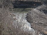 Richland Crossing Navarro County Texas from Love's Bridge, Love's Bridge Road. Low water crossing used by early Navarro County settlers.