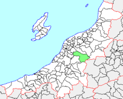 下田村の県内位置図