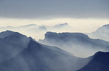 Heavy smoke shrouds the nearby Absaroka Mountains
