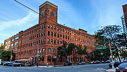 The Clock Tower, former factory now serving residential and commercial tenants