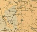 Ethnic composition of Toplica/Morava regions with pre-1878 borders by the English-German cartographer E.G. Ravenstein (1880)