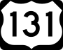 Business US Highway 131 marker