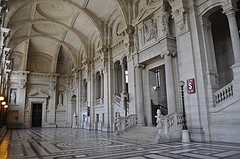 Le hall de Harlay, à l'extrémité ouest du palais (photo prise en 2015).