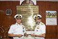 Vice Admiral GS Pabby, Chief of Material receiving batton from Vice Admiral AV Subhedar