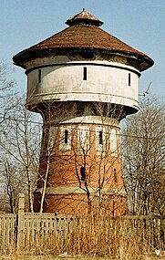 Un château d'eau en Pologne.