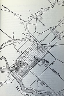 Map of Sacramento (1855)