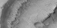 Close view of layers from previous image, as seen by HiRISE under HiWish program