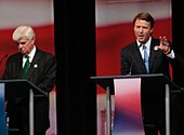 Dodd and Edwards during the debate