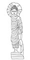 The Berenike Buddha, discovered in Berenice, Egypt, 2nd century CE.