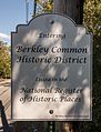 Sign for the Berkley Common Historic District