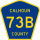 County Road 73B marker