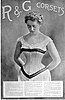 R&G Corset ad from the rear cover of the October 1898 issue of Ladies' Home Journal